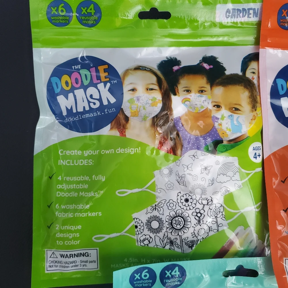 The Doodle Masks / 3 pks